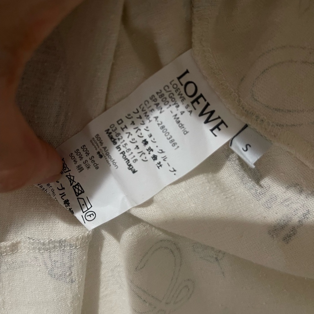 Loewe Beige Graphic Short Sleeve Tee - Picture 4 of 5